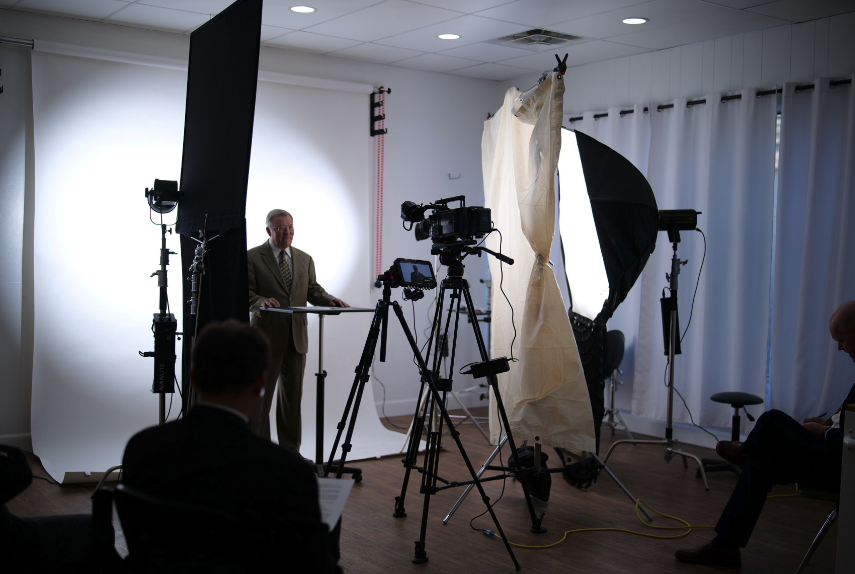 Working in the studio